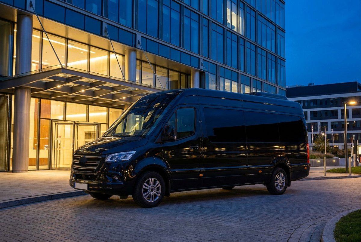 Black executive Sprinter van