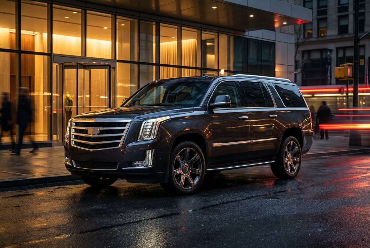 Black full-size luxury SUV